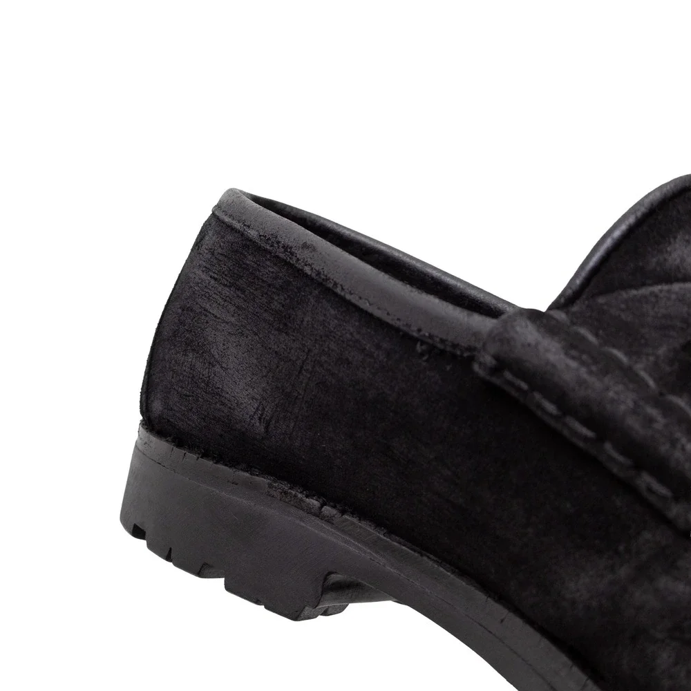 Gucci Mens Black Suede Horsebit Lug Sole Loafers Size UK 10 D Made in Italy